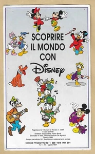 SCOPRIRE IL MONDO CON DISNEY - 60 SCHEDE TUTTE CON DIVERSE MATERIE (ANNO 1994) - Foto 1 di 5