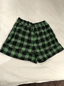 Ganni shorts - green and black gingham - Picture 1 of 2