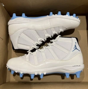 Size 11 Air Jordan 11 Retro Football Cleats ‘Columbia’ AO1561-117 NEW - Picture 1 of 7