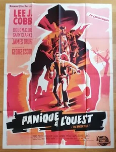 PANIQUE A L'OUEST lee j. cobb affiche cinema originale 160x120 western '62 - Imagen 1 de 1