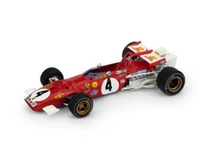 1:43 Brumm Ferrari F1 312B #4 Winner Italy Gp 1970 C. Regazzoni Red White R313 M - Bild 1 von 2