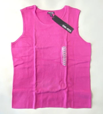 Camiseta sin mangas Spring + Mercer tejida para mujer / Shell Confetti rosa XL Foto 1 de 4