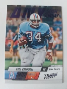 EARL CAMPBELL 2022 Prestige ANY GIVEN SUNDAY Purple Parallel Numbered # 94/149 - Picture 1 of 6
