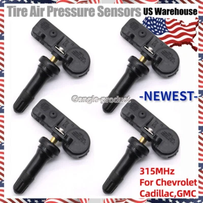 For GM TPMS 13586335 Tire Pressure Sensor For Chevy GMC Buick Set of (4) 315MHz - Image 1 of 4