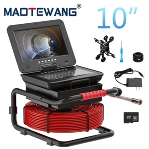 10" 23MM Pipe Sewer Drain Inspection Camera Endoscope Meter Counter Keyboard DVR - Picture 1 of 17