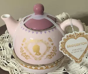 Bridgerton Multicolor Rosa Teekanne inkl. Teekanne, Top & Tasse Geschenkset - Bild 1 von 5