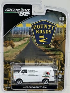GreenLight 1977 Chevrolet G20 County Roads Series - 29730 NRFP White 1:64 - Picture 1 of 4