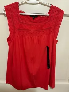 Banana Republic Damen Spitzenstrick Top Größe M - wählen Sie zwischen Koralle oder schwarz - Bild 1 von 7