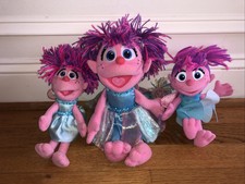 SESAME STREET ABBY CADABBY Fairy PLUSH Lot GUND 2006 13 11 BENDABLE Yarn Wand