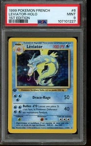 PSA 9 MINT Pokemon Leviator 1999 French Base Set 1st Edition Holo 6/102 - Picture 1 of 2