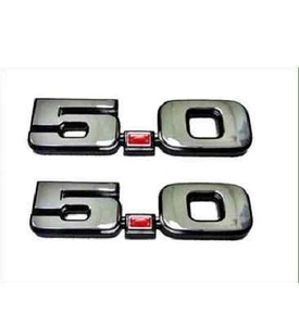 1979 1980 1981 1982 1983 1984 1985 1986 MUSTANG GT LX 5.0 Badge Emblem Chrome Pr - Foto 1 di 1