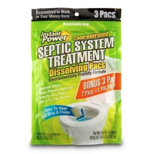 Septic System Treatment Dissolving Pacs, 3-Pack - Picture 1 of 5