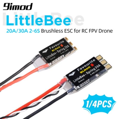 LittleBee 20A 30A ESC BLHeli_S 2-6S Brushless for RC FPV Drone Mulitshot DSHOT - Image 1 of 4