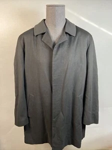 LORO PIANA STORM SYSTEM 100% PURE WOOL TRENCH OVERCOAT 48 R NEIMAN MARCUS ITALY - Picture 1 of 9