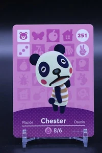 Tarjeta amiibo Chester # 251 de Animal Crossing AUTÉNTICA Serie 3 ¡NUEVA NUNCA ESCANEADA! - Imagen 1 de 2