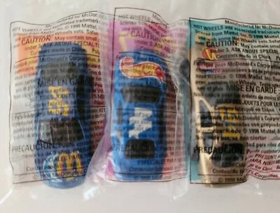 McDONALD’S Happy Meal NASCAR-98 Coches-#94MacTonight+#44+50th Ann ORO#94-Lote 3-Nuevo Foto 1 de 4