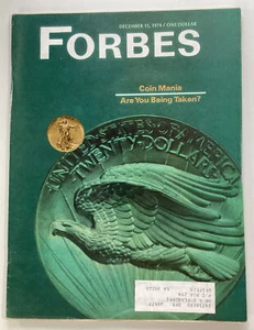Forbes Magazine Vtg 1974 Rare Ads Coins Northrop Cessna Harry David Texas Florid - Picture 1 of 19