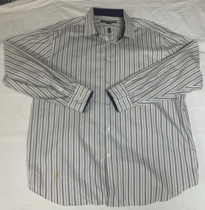 Perry Ellis Button Up Shirt Mens XL (17 1/2 34/35) Portfolio Classic Fit Long S - Picture 1 of 12