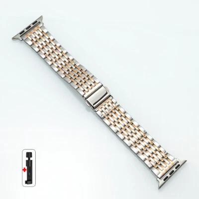 Ремешок из нержавеющей стали для Apple Watch Ultra Band 49 46 мм iWatch Series10 9 8 7 6 - Изображение 1 из 4