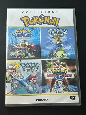 COLLEZIONE POKEMON - 4 FILM DVD ITA Cofanetto in italiano - Immagine 1 di 4