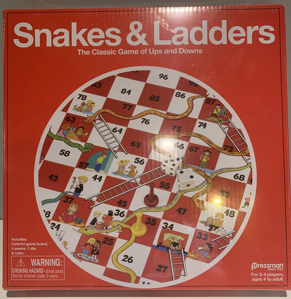 Pressman Toys Snakes & Ladders Game 6 Player