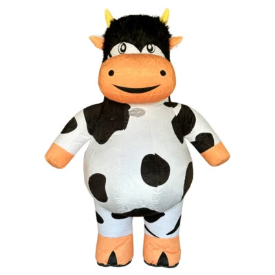 8FT Cow Costume Mascot Inflatable Outfit Halloween Funny Cosplay Party Suit - Image 1 of 4