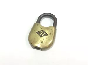 Vintage, antikes Vorhängeschloss, einzigartiges Design, "W" Logo, Sammlerstück, Schlosser - Bild 1 von 4