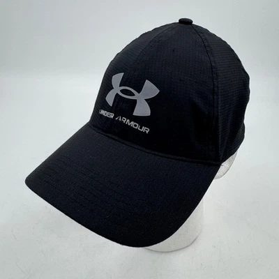 Under Armour Black Running Cap Embroidered Logo Athletic Adjustable Hat - Image 1 of 4