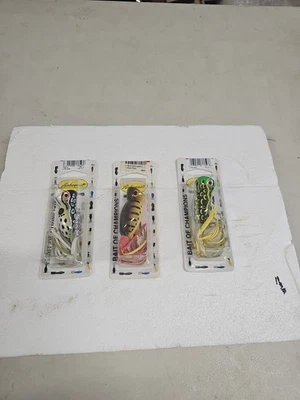 Lot of 3 Arbogast Hula Popper Topwater Bass Fishing 3/8 Oz New - Изображение 1 из 4