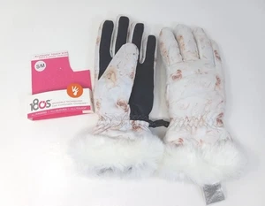 Guantes Todo Táctil Pantalla Táctil 180s Mujer S/M Blanco Rosas Escribir Mensajes Cálidos Nuevos con Etiquetas - Imagen 1 de 22