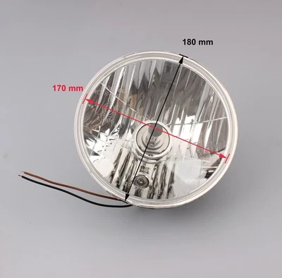 Reflector lamp headlight H4 insert 7 "170mm E-mark prism reflector - Image 1 of 4