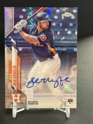 2020 Topps Chrome Update Jack Mayfield /125 Rookie Auto Prism Refractor USA-JM - Image 1 of 2