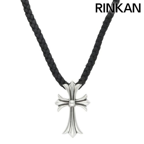 CHROME HEARTS Collana uomo cuori cromati CH CRS SML BC piccola croce punta bolo con argento usata 16