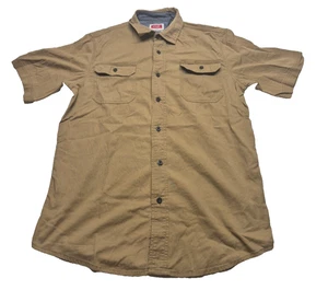 Wrangler Flex For Comfort Hemd Braun Herren Kurzarm Größe: Small - Bild 1 von 16