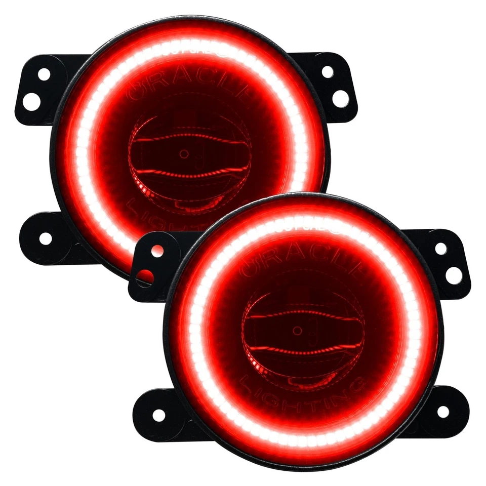 Oracle Lighting Red Fog Light Assembly Plug-N-Play Street Legal High Performance - Image 1 of 1