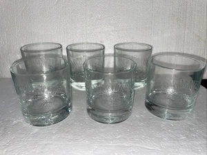 Set Of 6 Jack Daniels Etched No 7 Old Time Tennesse Whiskey Rocks Glass - Picture 1 of 4