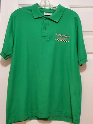 Vintage Quaker State Racing Shirt Men Large Green Polo Pullover USA - Image 1 of 4