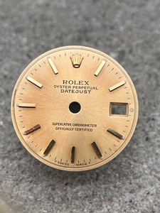 #1616 ROLEX ZIFFERBLATT DIAL OYSTER PERPETUAL DATE 6917 69173 GOLD CHAMPAGNER - Picture 1 of 4