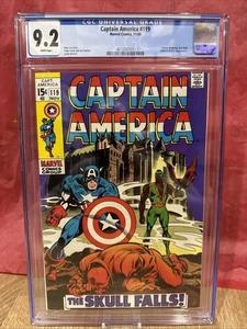 Captain America #119 CGC 9.2 Graded 3rd Falcon, Silver Age Marvel 1969 Comic - Bild 1 von 3