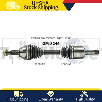 Eje delantero izquierdo CV eje articulado para Chevrolet Cobalt 2010 2009 2008 Foto 1 de 2