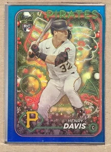 Henry Davis H187 2024 Topps Holiday Metallic Blue Glitter - Rookie (RC) - Imagen 1 de 2