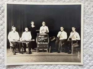 Original Silbergelatine Jazz Band Foto Vintage Mickey Di Bella & sein Orchester! - Bild 1 von 3