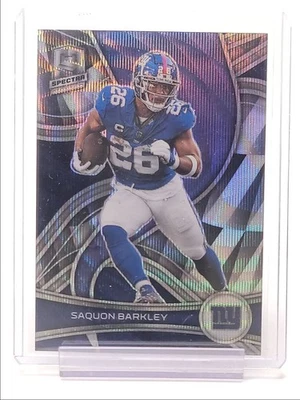 SAQUON BARKLEY 2022 SPECTRA FOOTBALL WAVE PRIZM GIANTS /11 Q4916 - Image 1 of 2