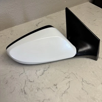 Espejo retrovisor eléctrico térmico blanco Hyundai Elantra 2011-2015 pasajero vista lateral derecha WJ Foto 1 de 4