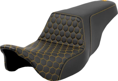 Saddlemen Step Up Gold Honeycomb Gel Seat fits 2008-2024 Harley Touring Models - Изображение 1 из 2