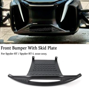 Aluminum Front Bumper With Skid Plate For Can-Am Spyder RT / RT-L 2020-2025 - Picture 1 of 8