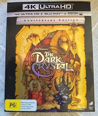 THE DARK CRYSTAL - Anniversary Ed (4K Ultra HD + Blu-ray, 1982) JB  Digibook VGC - Image 1 of 4