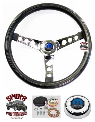 1970-1987 Dodge D pickup van steering wheel MOPAR 13 1/2" CLASSIC CHROME - Image 1 of 4