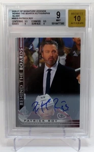 2020-21 SP Signature Edition Legends Behind Boards Silver Auto Patrick Roy /44 - Picture 1 of 2