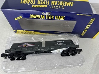 American Flyer S Gauge 6-48538 HOOD'S FLATCAR w/ Milk Containers - NEW in BOX - Image 1 of 4